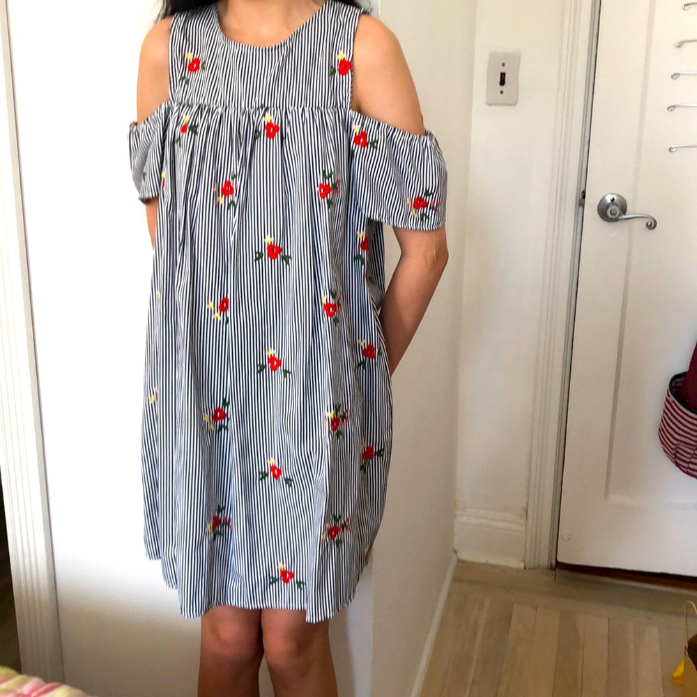 Cold shoulder dress